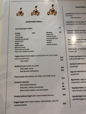 Menu photo 2 Vespacific Cafe Narrabeen, NSW Menu photo 2 Vespacific Cafe Narrabeen, NSW