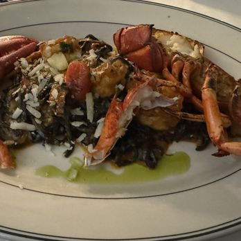 Ramerino - Italian Prime Restaurant - Chef's Special - Seafood Pasta - Black Ink Linguine w Sautéed Prawns and half Buttered Lobester - Italian Near Me - New York, New York Ramerino - Italian Prime Restaurant - Chef's Special - Seafood Pasta - Black Ink Linguine w Sautéed Prawns and half Buttered Lobester - Italian Near Me - New York, New York