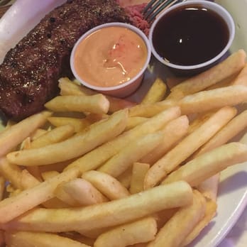 Broadway Saloon - The Steak and fries was so delicious! The sauces were amazing, and the price is so affordable! The meat was cooked perfectly rare! - Bars Near Me - Beaverton, Oregon