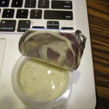 Chanello's Pizza - "Chanello's Special Ranch Style Sauce for Dipping." I wonder what that is on the inside? I tasted it with my finger. ~meh~ - Italian Near Me - Richmond, Virginia Chanello's Pizza - "Chanello's Special Ranch Style Sauce for Dipping." I wonder what that is on the inside? I tasted it with my finger. ~meh~ - Italian Near Me - Richmond, Virginia