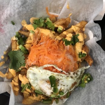 JoJu - There signature, fully loaded fries. So delicious. It's called the Joju Banh Mi Fries. - Coffee & Tea Near Me - Elmhurst, New York JoJu - There signature, fully loaded fries. So delicious. It's called the Joju Banh Mi Fries. - Coffee & Tea Near Me - Elmhurst, New York