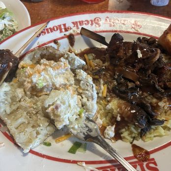 Sizzler - steak tips and baked potato - Seafood Near Me - Sacramento, California