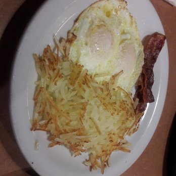 Denny's - Combo plate that comes with your pancakes eggs cooked perfectly over medium - Diners Near Me - Palmdale, California
