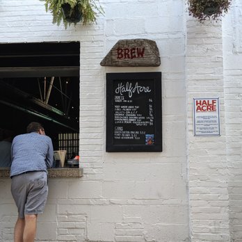 Half Acre Beer - Current brews available on patio - July 2019 - Breweries Near Me - Chicago, Illinois