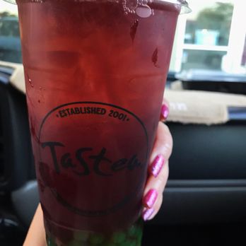Tastea - peachme sweet tea with honey boba - Bubble Tea Near Me - San Jose, California