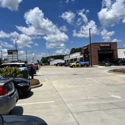 Bonchon Huntsville - Providence - Outside of Bonchon--restaurant to the right; Towne Park Plaza sign to the left showing Bonchon also...Oakwood Rd in Huntsville AL
