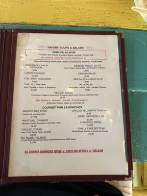 Menu photo 1 No Name Pub Big Pine Key, FL Menu photo 1 No Name Pub Big Pine Key, FL