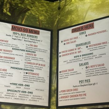 Mojo 99 - Gluten free menu - Burgers Near Me - Westminster, Colorado Mojo 99 - Gluten free menu - Burgers Near Me - Westminster, Colorado