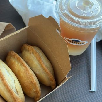 OBRA HandBakery - 1 Baked Beef Empanada, 1 Baked Breakfast Empanada, 1 Baked Sausage Empanada, Arnold Palmer (LemonadeIcedTea). - Latin American Near Me - Long Beach, California OBRA HandBakery - 1 Baked Beef Empanada, 1 Baked Breakfast Empanada, 1 Baked Sausage Empanada, Arnold Palmer (LemonadeIcedTea). - Latin American Near Me - Long Beach, California