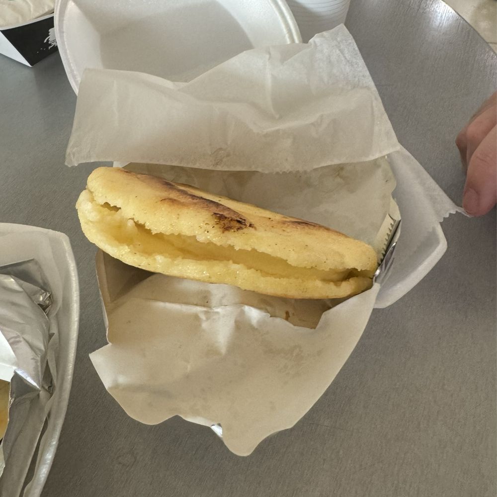 Arepasmanía - Regular cheese arepa!! - Venezuelan Near Me - Pembroke Pines, Florida