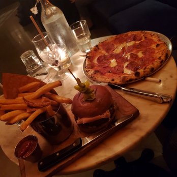 Ainslie - Burger with truffle fries and pizza - Beer Gardens Near Me - Brooklyn, New York