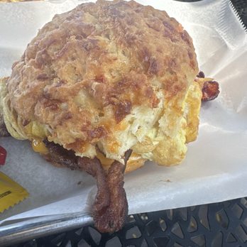 Cafe Urbano - Breakfast biscuit with added bacon - Cafes Near Me - Chicago, Illinois