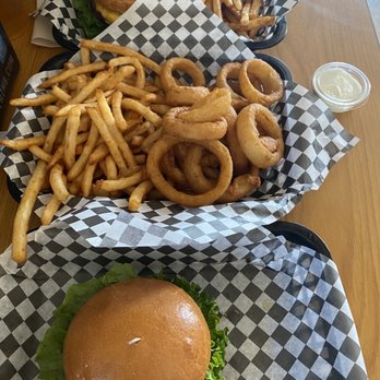 Grinderz - Two burgers and fries - Burgers Near Me - Huntington Beach, California