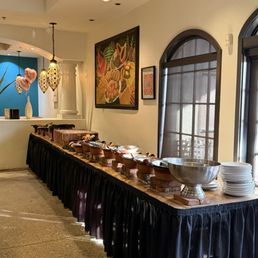 Our taco  buffet setting ..
