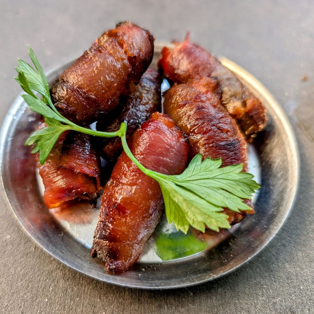 AOC - Bacon wrapped dates. Yes many restaurants have a version, but the AOC one is the best I've ever had - Cocktail Bars Near Me - Los Angeles, California AOC - Bacon wrapped dates. Yes many restaurants have a version, but the AOC one is the best I've ever had - Cocktail Bars Near Me - Los Angeles, California