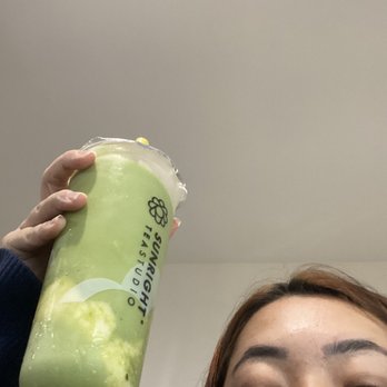 Sunright Tea Studio - matcha mt w mochi! - Bubble Tea Near Me - Garden Grove, California