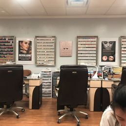 Lots of gel options and polish to choose from.
