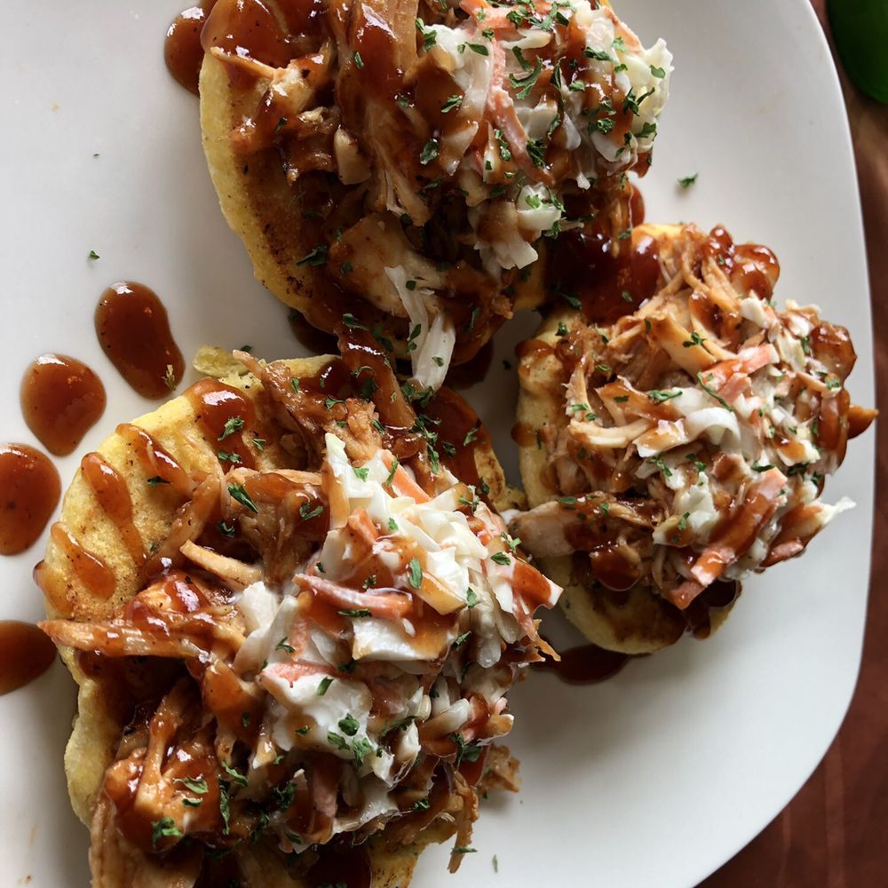 Minton's 760 - Pulled pork corn cakes - New American Near Me - Kentucky, Kentucky Minton's 760 - Pulled pork corn cakes - New American Near Me - Kentucky, Kentucky