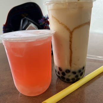 Boba Birds - Guava Fruit Tea with Lychee and Brown Sugar Milk Tea with BOBA - Bubble Tea Near Me - Pinole, California Boba Birds - Guava Fruit Tea with Lychee and Brown Sugar Milk Tea with BOBA - Bubble Tea Near Me - Pinole, California
