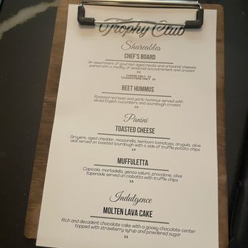 Trophy Club - Food menu - Cocktail Bars Near Me - Sacramento, California Trophy Club - Food menu - Cocktail Bars Near Me - Sacramento, California