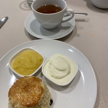 Tilly's - Blueberry scone with clotted cream and lemon curd - Coffee & Tea Near Me - Fishers, Indiana