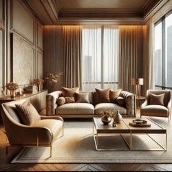 California Upholstery - Nice matching rose gold coverings. And amazing pillows.