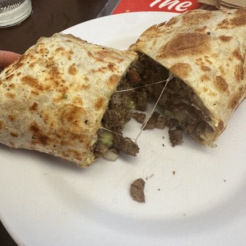 AY TACO ! - Burrito with steak -- soooo good! Lots of meat - Tacos Near Me - Playa del Carmen, ROO