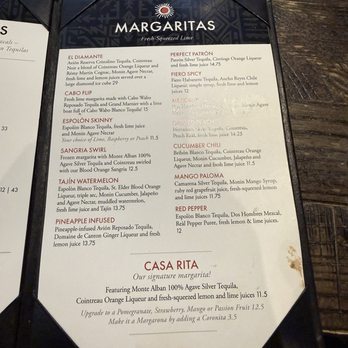 Cantina Laredo - Drink menu - Mexican Near Me - Sandestin, Florida