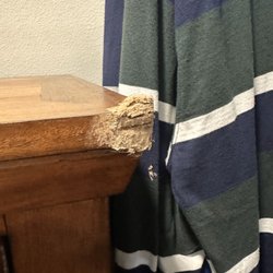 A-Class Student Movers - This is just one corner.  The entire chest is damaged!