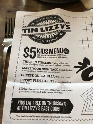 Menu photo 5 Tin Lizzy's Cantina Marietta, GA Menu photo 5 Tin Lizzy's Cantina Marietta, GA