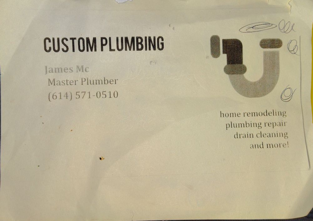 Slide of Custom Plumbing