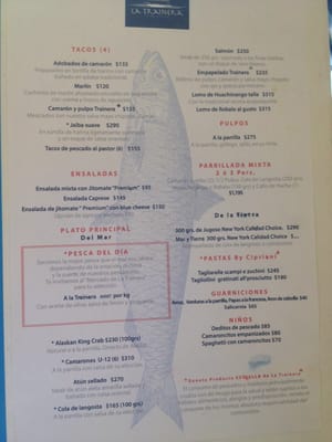 Menu photo 1 La Trainera Acapulco de Juárez, GRO