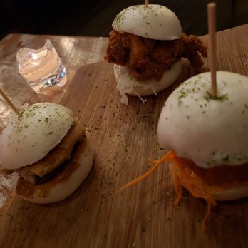 The BAO - Three bao sliders: BBQ chicken, fried chicken, fried shrimp - Asian Fusion Near Me - Clayton, Missouri The BAO - Three bao sliders: BBQ chicken, fried chicken, fried shrimp - Asian Fusion Near Me - Clayton, Missouri