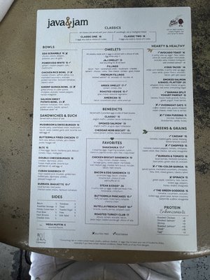 Menu photo 2 Java & Jam Fort Lauderdale, FL