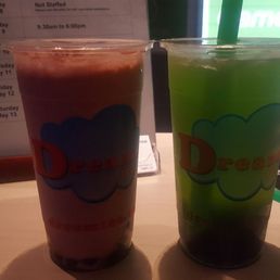 Left- Chocolate Raspberry Milk