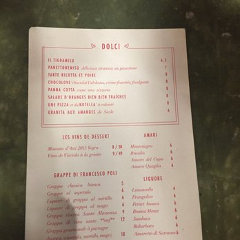 East Mamma - Desert menu - Pizza Near Me - Paris, 75 East Mamma - Desert menu - Pizza Near Me - Paris, 75