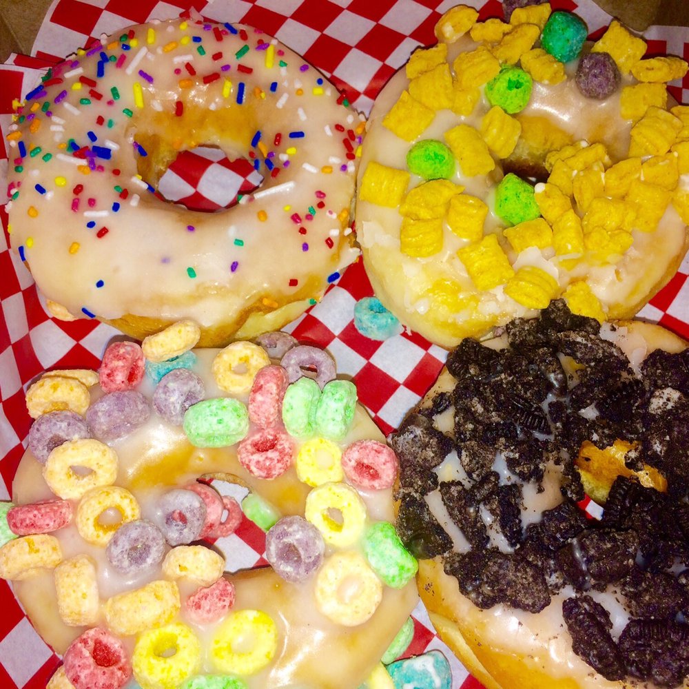 Daddy's Donuts and Bake Shop - Sweet Indulgence -rainbow sprinkles, captain crunch, froot loops, & oreo- - Donuts Near Me - Middletown, New York