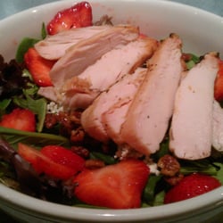 Cotton Patch Cafe - Strawberry pecan salad with grilled chicken. Delicious!