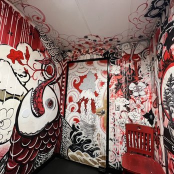 Ramen Tatsu-Ya - Restroom art - Ramen Near Me - Austin, Texas Ramen Tatsu-Ya - Restroom art - Ramen Near Me - Austin, Texas