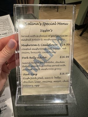Menu photo 1 Halina Halifax, NS Menu photo 1 Halina Halifax, NS