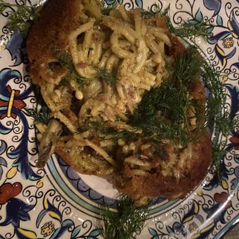 Norma - Pasta con le Sarde a Timballo == after breaking into it - Pizza Near Me - New York, New York Norma - Pasta con le Sarde a Timballo == after breaking into it - Pizza Near Me - New York, New York