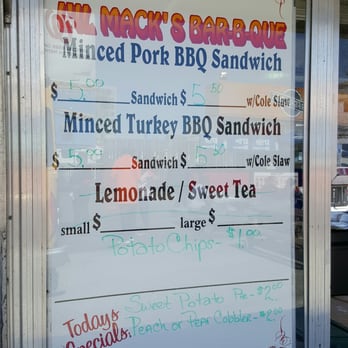 Lil Mack's BBQ - a menu in a window - Food Trucks Near Me - Washington, DC, District of Columbia Lil Mack's BBQ - a menu in a window - Food Trucks Near Me - Washington, DC, District of Columbia