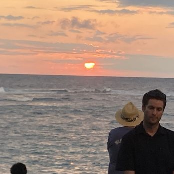 The Beach House - Sunset from our table. - Asian Fusion Near Me - Koloa, Hawaii