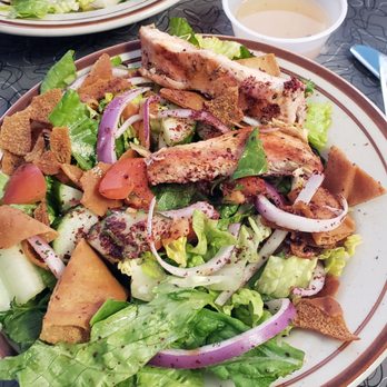 Le Kabob - Fattoush salad with chicken - Middle Eastern Near Me - Wyoming, Michigan