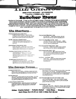 Menu photo 8 The Garage - Riverside's pub Jacksonville, FL Menu photo 8 The Garage - Riverside's pub Jacksonville, FL