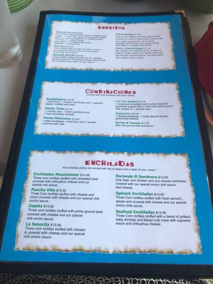 Menu photo 2 Hacienda El Sombrero Mount Prospect, IL Menu photo 2 Hacienda El Sombrero Mount Prospect, IL