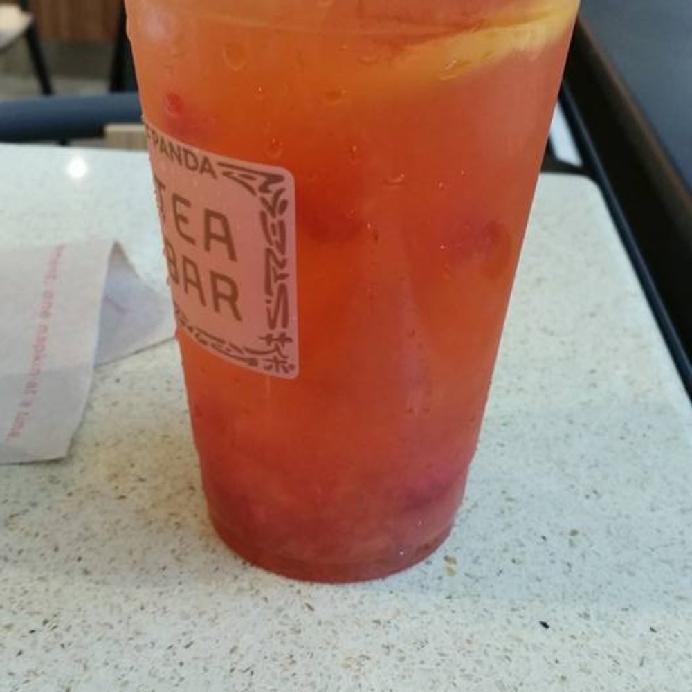 Panda Express - Strawberry Lemonade. I don't know about you guys, but I like it! Strawberry Chunks at the bottom. - Fast Food Near Me - Bellevue, Washington Panda Express - Strawberry Lemonade. I don't know about you guys, but I like it! Strawberry Chunks at the bottom. - Fast Food Near Me - Bellevue, Washington