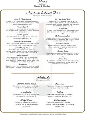 Menu photo 2 Davine Whiskey & Wine Bar Maple Valley, WA Menu photo 2 Davine Whiskey & Wine Bar Maple Valley, WA