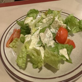 Ricado's Italian Restaurant - Should be House Salad. Just lettuce with dressing in my opinion - Italian Near Me - Aiea, Hawaii