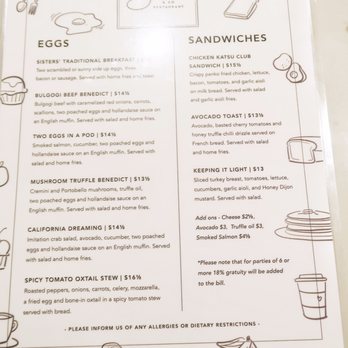 Sisters & Co - men - Breakfast & Brunch Near Me - Toronto, Ontario Sisters & Co - men - Breakfast & Brunch Near Me - Toronto, Ontario